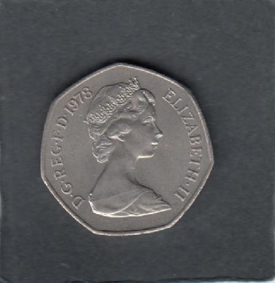 Beschrijving: 50 Pence ELIZABETH II